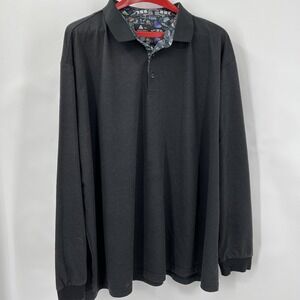 SWISSWELL Long Sleeve Classic Fit Performance Polo Size Color w/ Tokyo Print 3XL